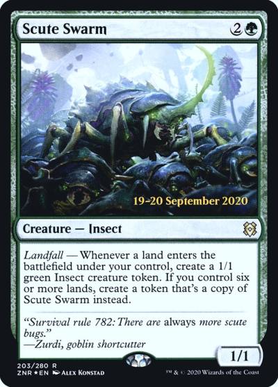 Scute Swarm PZNR-203S Zendikar Rising Promos Magic card