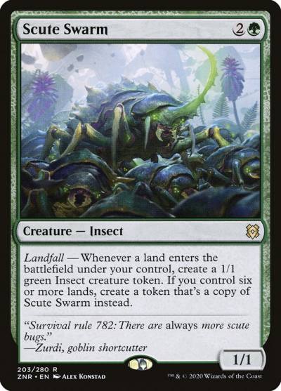Scute Swarm ZNR-203 Zendikar Rising Magic card