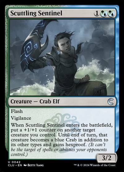 Scuttling Sentinel CLU-42 Ravnica: Clue Edition Magic card