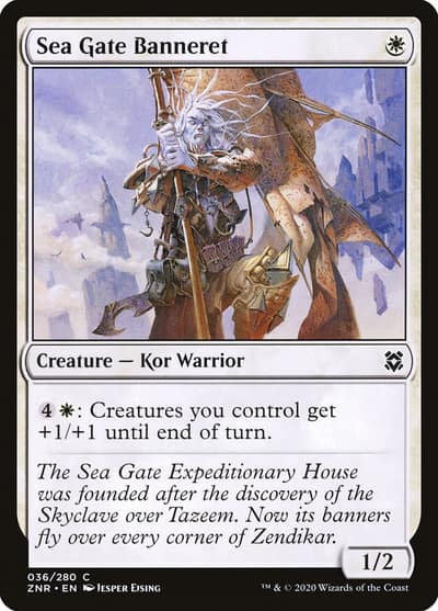 Sea Gate Banneret 36 Zendikar Rising Magic card