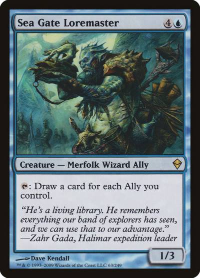 Sea Gate Loremaster ZEN-63 Zendikar Magic card