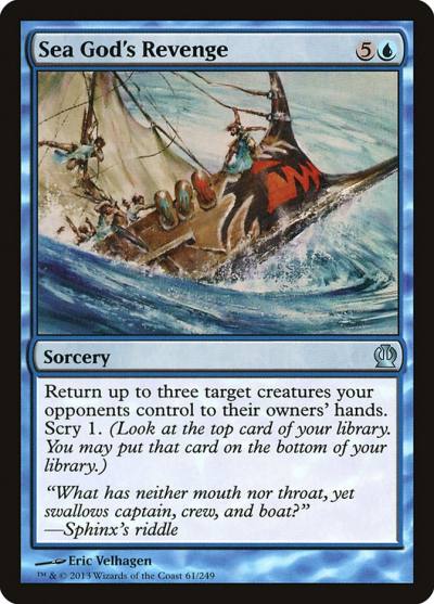 Sea God's Revenge THS-61 Theros Magic card