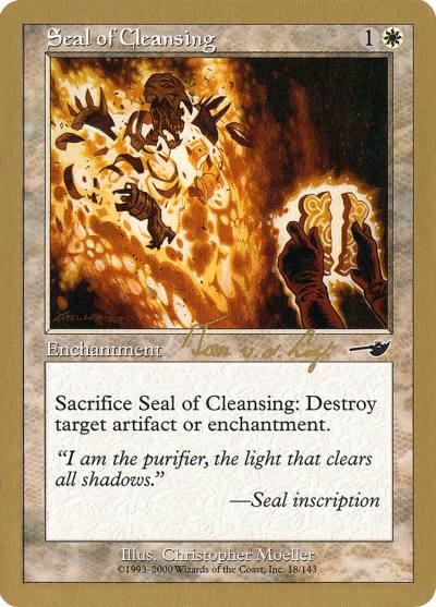 Seal of Cleansing WC00-TVDL18 World Championship Decks 2000 Magic card
