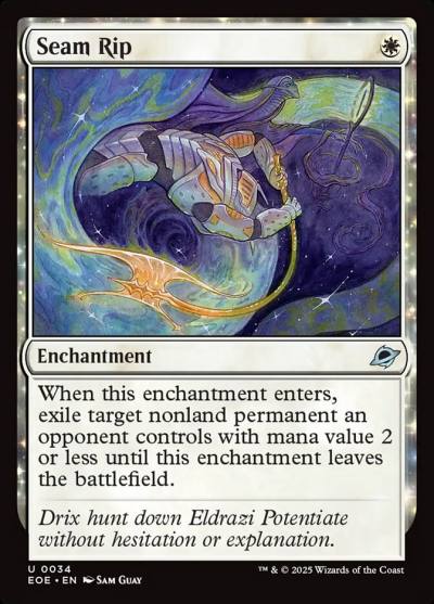 Seam Rip EOE-34 Edge of Eternities Magic card