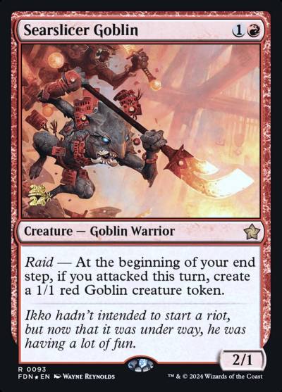 Searslicer Goblin PFDN-93S Foundations Promos Magic card