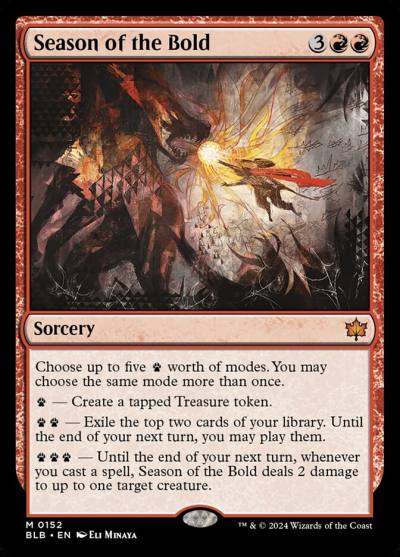 Season of the Bold BLB-152 Bloomburrow Magic card