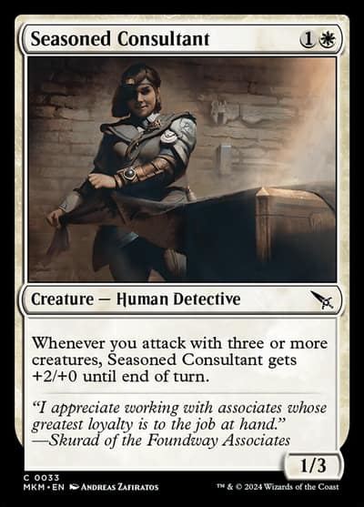 Seasoned Consultant 33 Murders at Karlov Manor Magic card