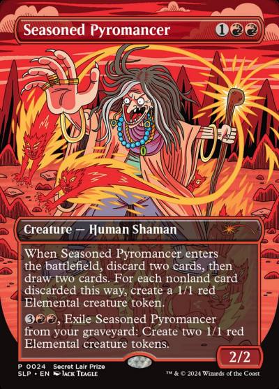 Seasoned Pyromancer SLP-24 Secret Lair Showdown Magic card