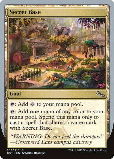 Secret Base UST-165E Unstable Magic card