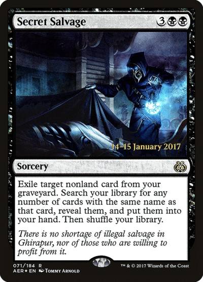 Secret Salvage PAER-71S Aether Revolt Promos Magic card