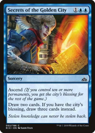 Secrets of the Golden City RIX-52 Rivals of Ixalan Magic card