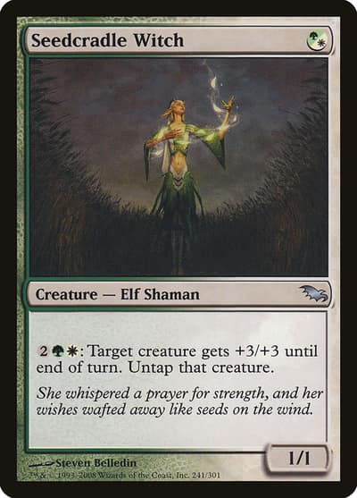 Seedcradle Witch 241 Shadowmoor Magic card