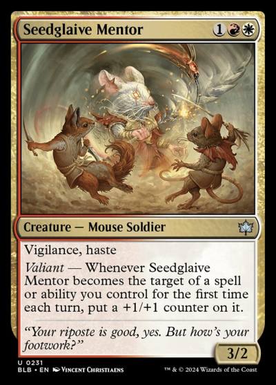 Seedglaive Mentor BLB-231 Bloomburrow Magic card