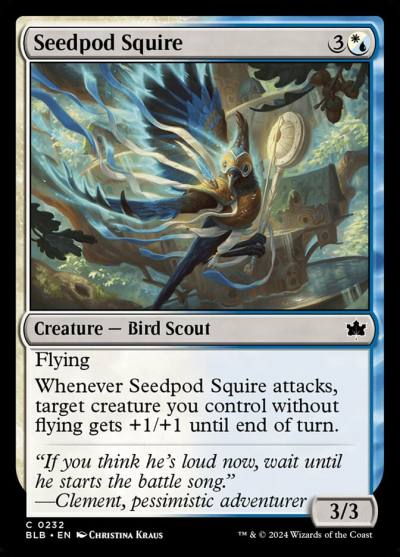 Seedpod Squire 232 Bloomburrow Magic card