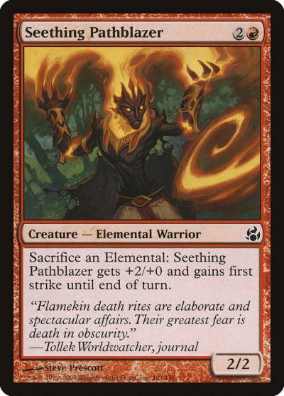 Seething Pathblazer 101 Morningtide Magic card