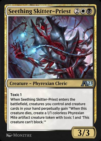 Seething Skitter-Priest YONE-27 Alchemy: Phyrexia Magic card