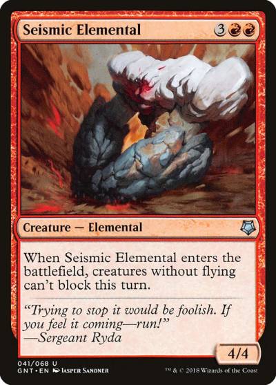 Seismic Elemental GNT-41 Game Night Magic card