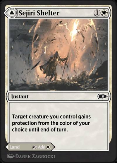 Sejiri Shelter // Sejiri Glacier PIO-31 Pioneer Masters Magic card