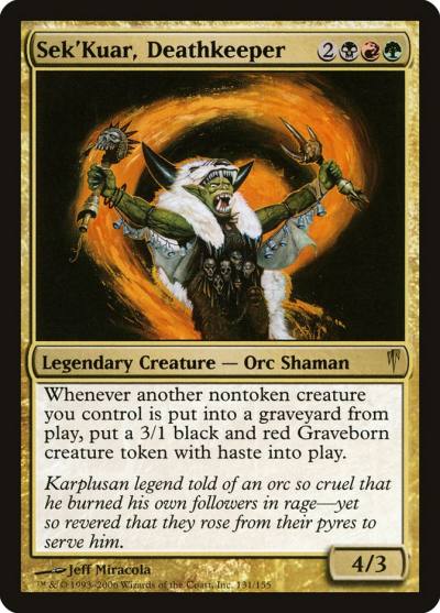 Sek'Kuar, Deathkeeper CSP-131 Coldsnap Magic card