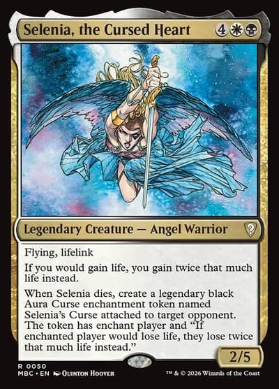 Selenia, the Cursed Heart 50 Mystery Booster Commander Edition Magic card