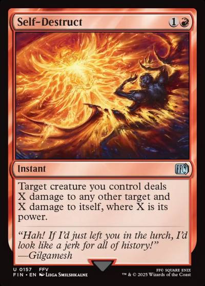 Self-Destruct FIN-157 Final Fantasy Magic card