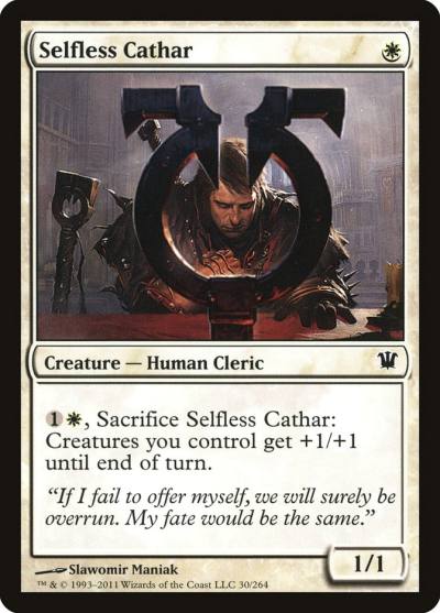 Selfless Cathar ISD-30 Innistrad Magic card