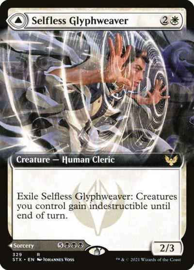 Selfless Glyphweaver // Deadly Vanity STX-329 Strixhaven: School of Mages Magic card