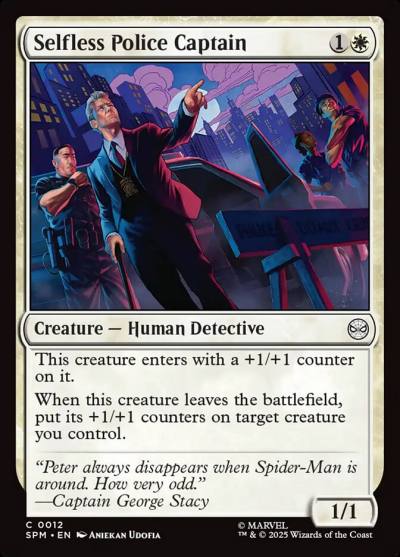 Selfless Police Captain SPM-12 Marvel's Spider-Man Magic card