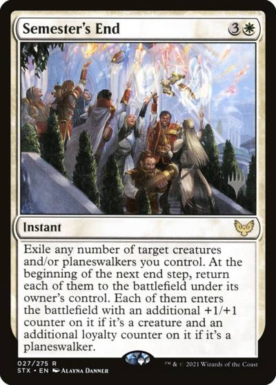 Semester's End PSTX-27P Strixhaven: School of Mages Promos Magic card