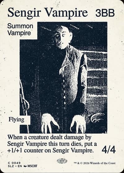 Sengir Vampire 49 The Zeta Set Magic card