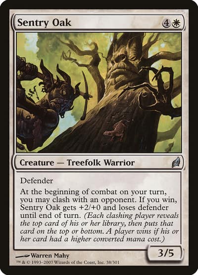 Sentry Oak 38 Lorwyn Magic card