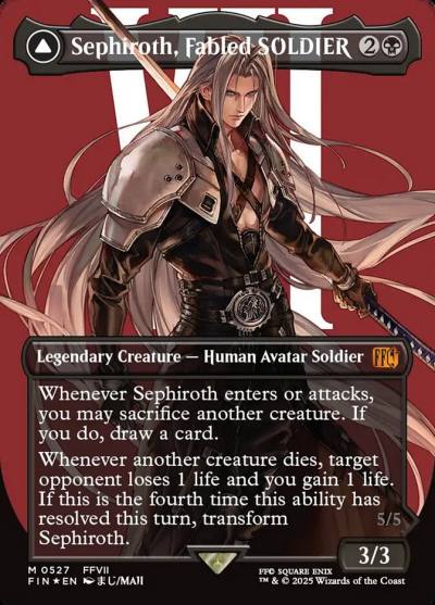 Sephiroth, Fabled SOLDIER // Sephiroth, One-Winged Angel FIN-527 Final Fantasy Magic card