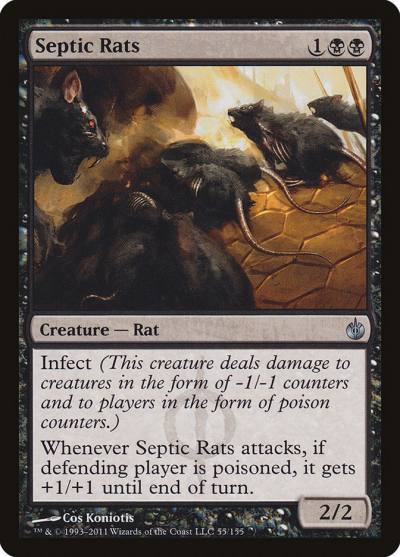 Septic Rats MBS-55 Mirrodin Besieged Magic card