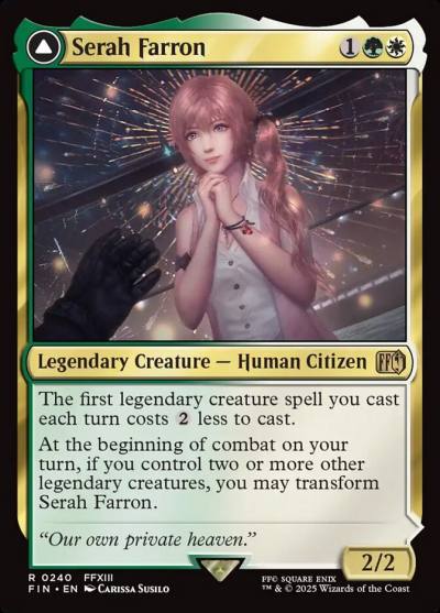 Serah Farron // Crystallized Serah FIN-240 Final Fantasy Magic card