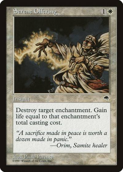Serene Offering TMP-40 Tempest Magic card