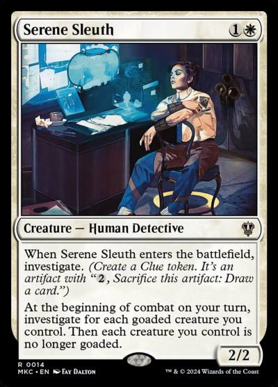 Serene Sleuth MKC-14 Murders at Karlov Manor Commander Magic card