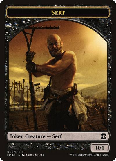 Serf TEMA-5 Eternal Masters Tokens Magic card