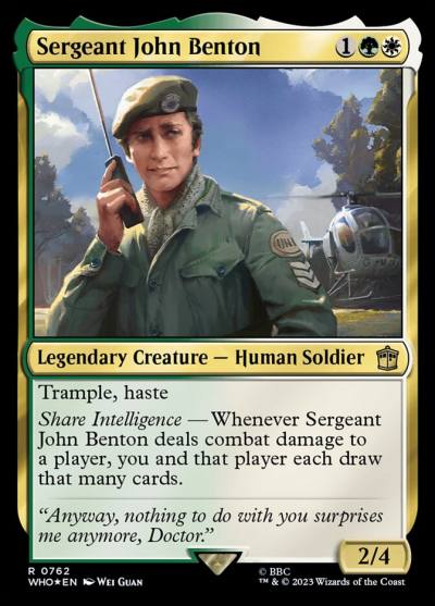 Sergeant John Benton WHO-762 Doctor Who Magic card