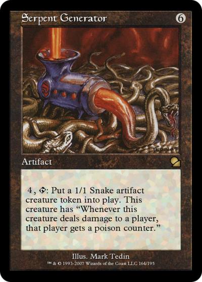 Serpent Generator ME1-164 Masters Edition Magic card