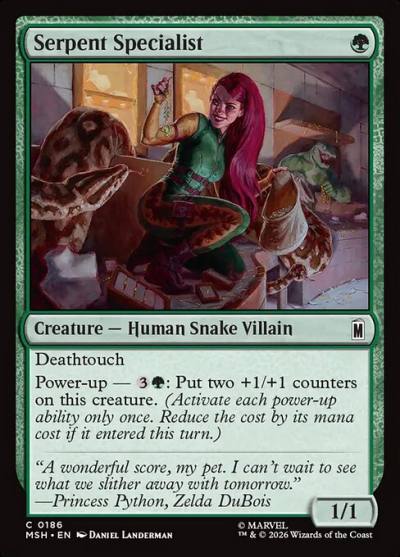 Serpent Specialist MSH-186 Marvel Super Heroes Magic card