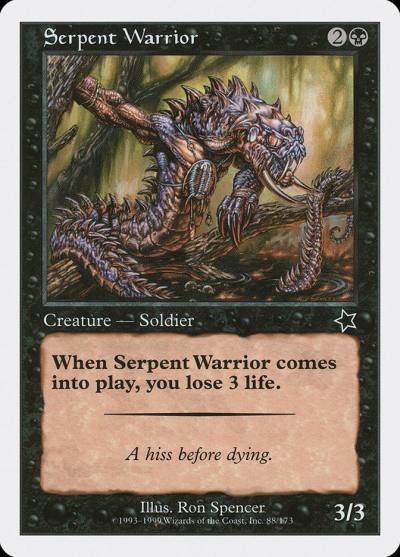 Serpent Warrior S99-88 Starter 1999 Magic card