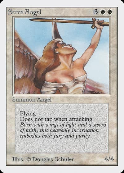 Serra Angel 2ED-40 Unlimited Edition Magic card