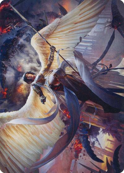 Serra Faithkeeper // Serra Faithkeeper AMOM-7 March of the Machine Art Series Magic card