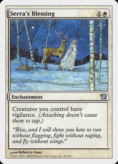 Serra's Blessing 9ED-44 Ninth Edition Magic card