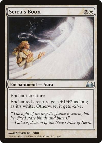 Serra's Boon DDC-18 Duel Decks: Divine vs. Demonic Magic card