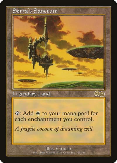 Serra's Sanctum USG-325 Urza's Saga Magic card