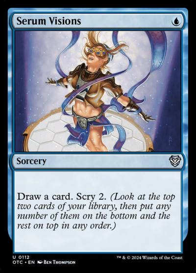 Serum Visions OTC-112 Outlaws of Thunder Junction Commander Magic card