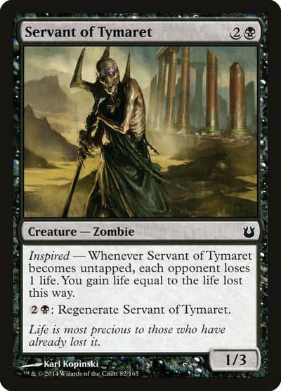 Servant of Tymaret 82 Born of the Gods Magic card