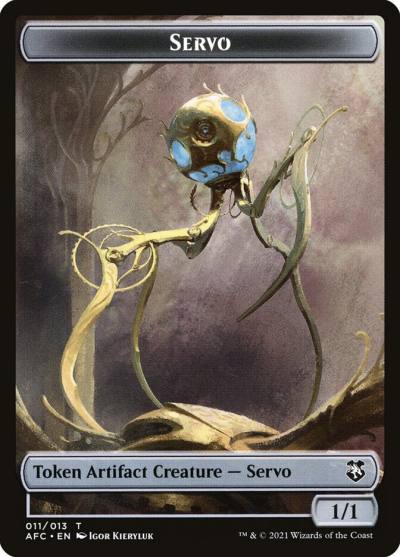 Servo TAFC-11 Forgotten Realms Commander Tokens Magic card
