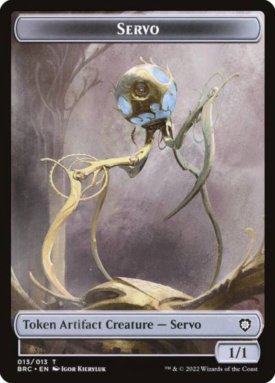 Servo TBRC-13 The Brothers' War Commander Tokens Magic card
